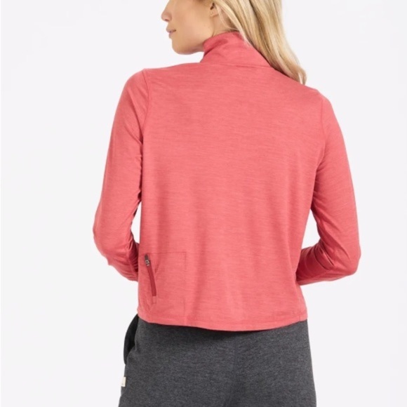 VUORI
Crescent Half Zip Pullover Women’s Heathered Pink Activewear Top Fit S - Picture 2 of 4